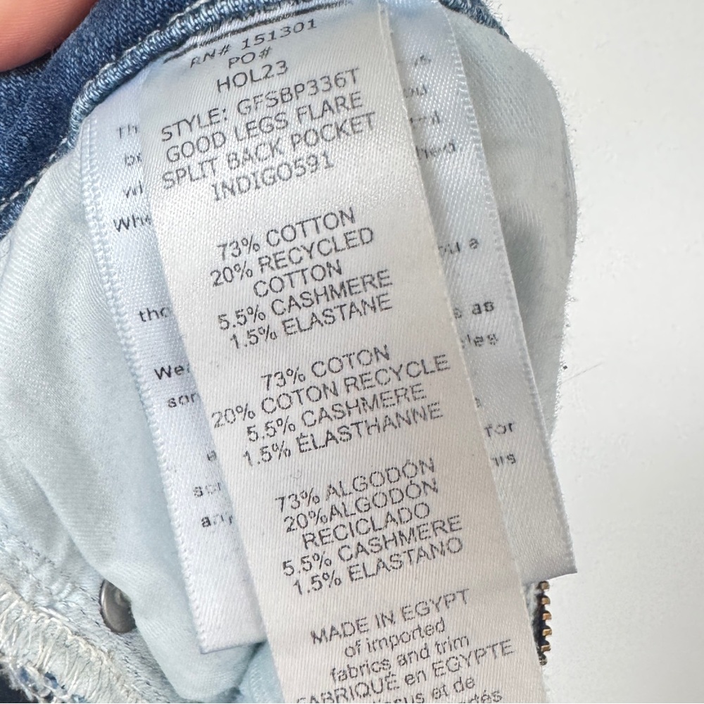 Good American High Rise Blue Jeans - Picture 4 of 4